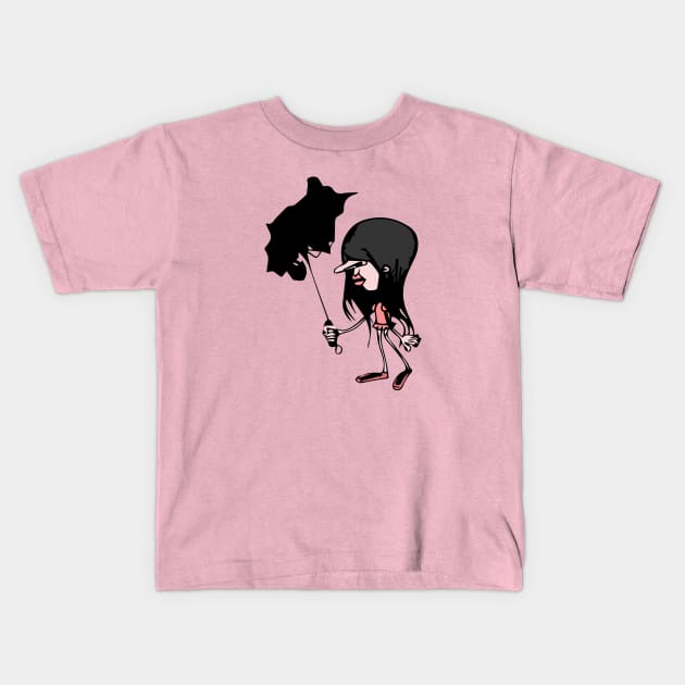 Rainy Cassie Kids T-Shirt by mariasshop